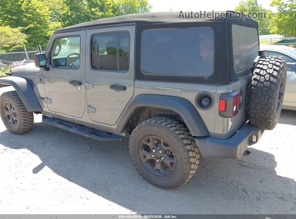 1C4HJXDN7NW167040 2022 JEEP WRANGLER UNLIMITED Gray Rear left