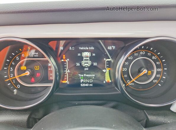 1C4HJXDN8MW609273 2021 JEEP WRANGLER White Սարքավորումների վահանակի տեսք