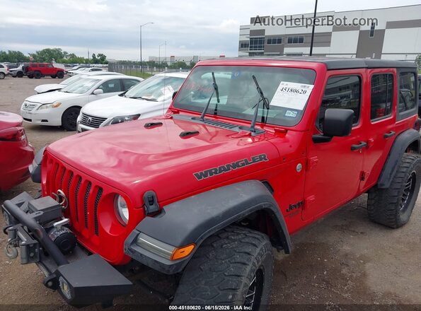 1C4HJXDN8MW645982 2021 JEEP WRANGLER UNLIMITED Red Դիմացի տեսք