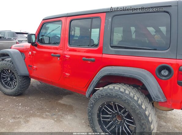 1C4HJXDN8MW645982 2021 JEEP WRANGLER UNLIMITED Red Սալոնի 360 աստիճան տեսք