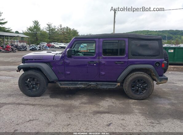1C4HJXDN8PW533722 2023 JEEP WRANGLER Purple Панорамний вид салону 360°