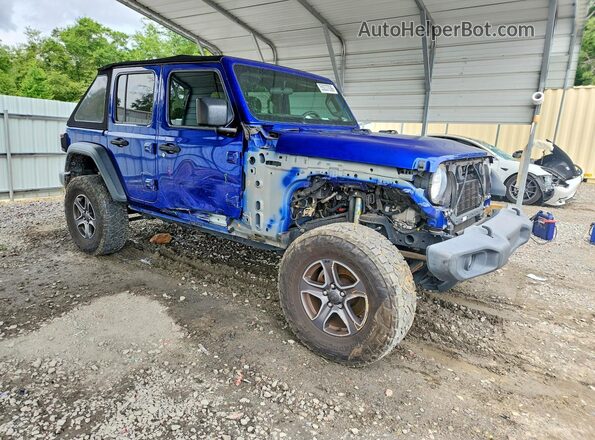 1C4HJXDN9JW206253 2018 JEEP WRANGLER Blue Առջևի աջ