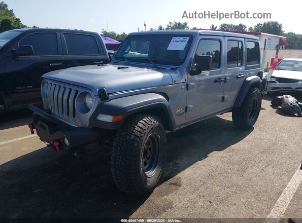 1C4HJXDN9MW525446 2021 JEEP WRANGLER UNLIMITED Silver Przód lewy
