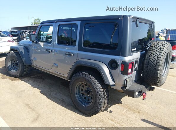 1C4HJXDN9MW525446 2021 JEEP WRANGLER UNLIMITED Silver Tył lewy