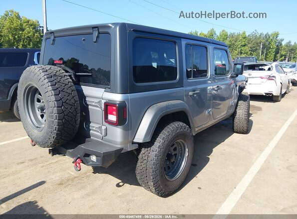 1C4HJXDN9MW525446 2021 JEEP WRANGLER UNLIMITED Silver Tył prawy