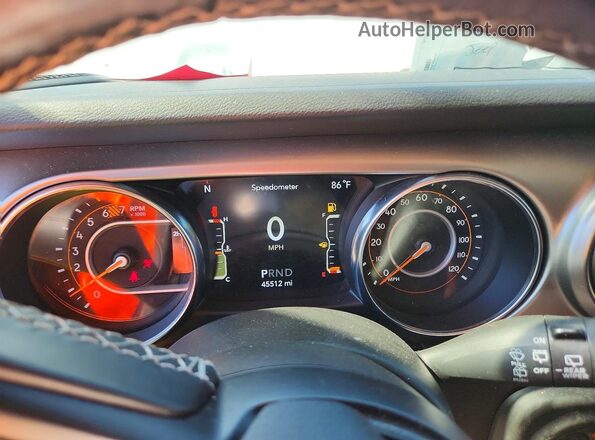 1C4HJXDN9MW631024 2021 JEEP WRANGLER White Instrument cluster view