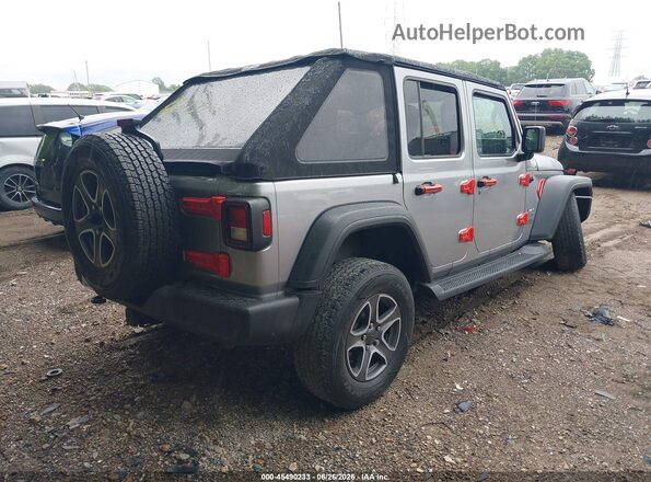 1C4HJXDNXLW182774 2020 JEEP WRANGLER UNLIMITED Silver Trasero derecho