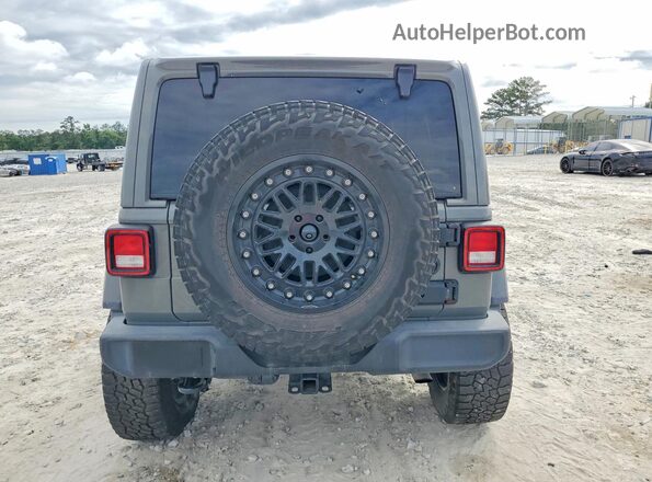 1C4HJXDNXMW731150 2021 JEEP WRANGLER Gray Rear view