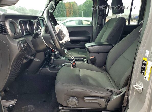 1C4HJXDNXMW731150 2021 JEEP WRANGLER Gray Front interior view