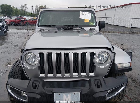 1C4HJXEG1JW199461 2018 JEEP WRANGLER UNLIMITED Silver Սալոնի հետևի տեսք