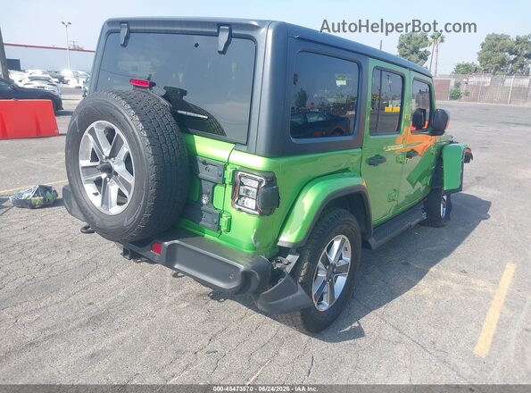 1C4HJXEG6JW251781 2018 JEEP WRANGLER UNLIMITED Green Trasero derecho