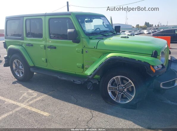 1C4HJXEG6JW251781 2018 JEEP WRANGLER UNLIMITED Green Vista frontal