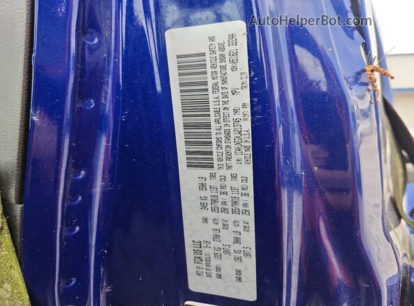 1C4HJXEGXJW213745 2018 JEEP WRANGLER Blue VIN sticker view