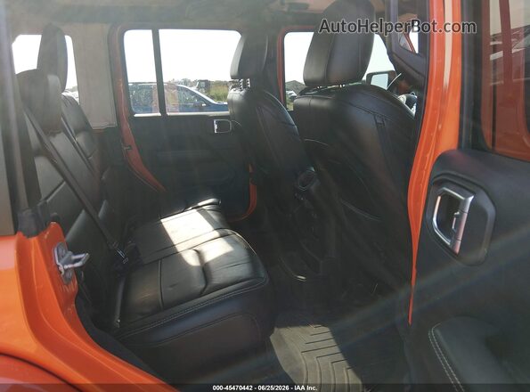 1C4HJXEGXJW227905 2018 JEEP WRANGLER UNLIMITED Orange Вид задніх сидінь