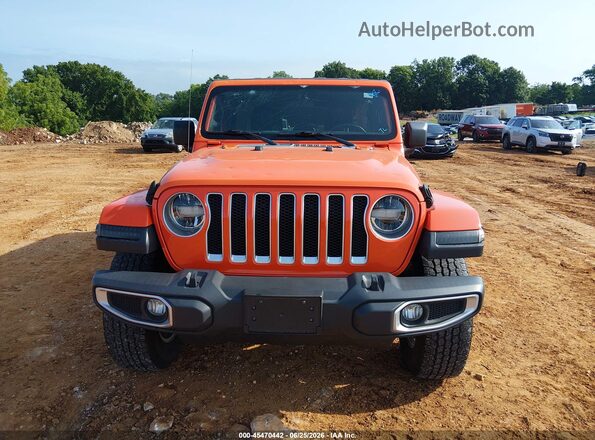 1C4HJXEGXJW227905 2018 JEEP WRANGLER UNLIMITED Orange Вид панелі приладів