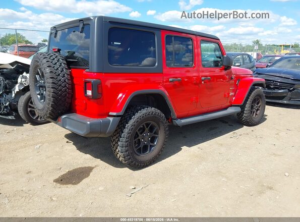 1C4HJXEN0LW172785 2020 JEEP WRANGLER UNLIMITED Red Trasero derecho