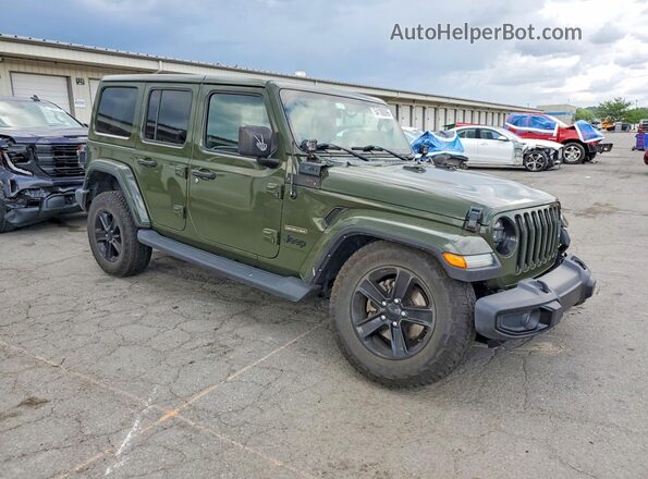 1C4HJXEN0MW683818 2021 JEEP WRANGLER Green Przód prawy