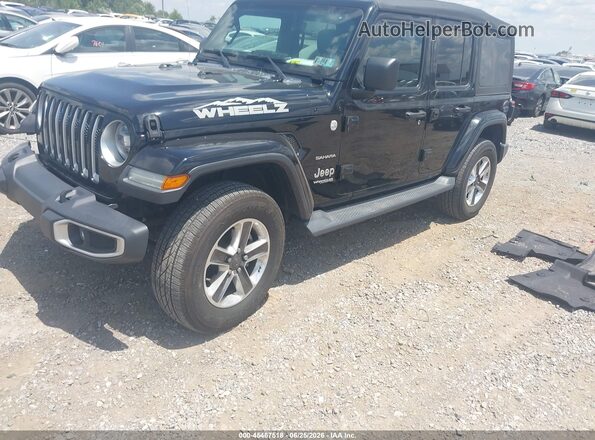 1C4HJXEN2JW182859 2018 JEEP WRANGLER UNLIMITED Black Передня ліва чверть
