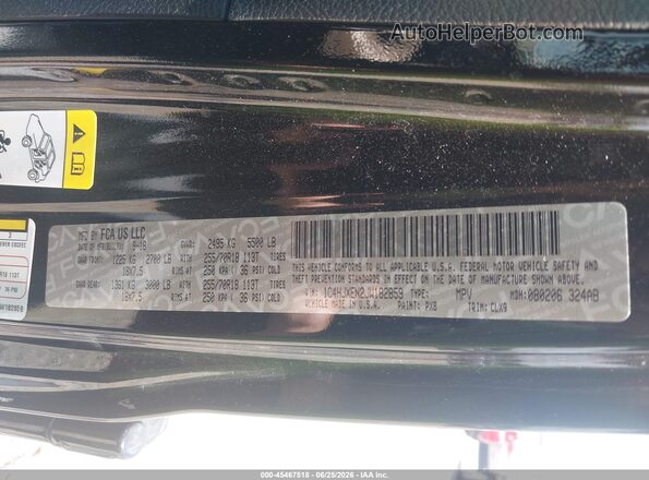 1C4HJXEN2JW182859 2018 JEEP WRANGLER UNLIMITED Black Вид підкапотного простору