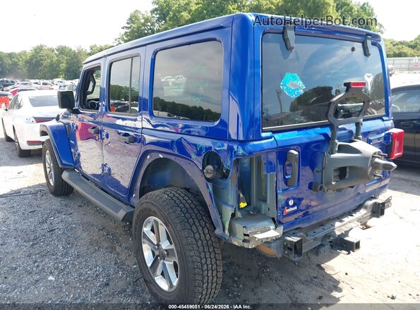 1C4HJXEN2JW314888 2018 JEEP WRANGLER UNLIMITED Blue Դիմացի տեսք