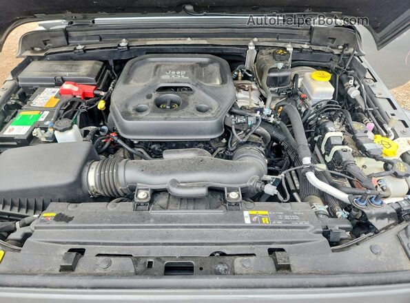 1C4HJXEN2LW330558 2020 JEEP WRANGLER Gray Вид задньої частини салону