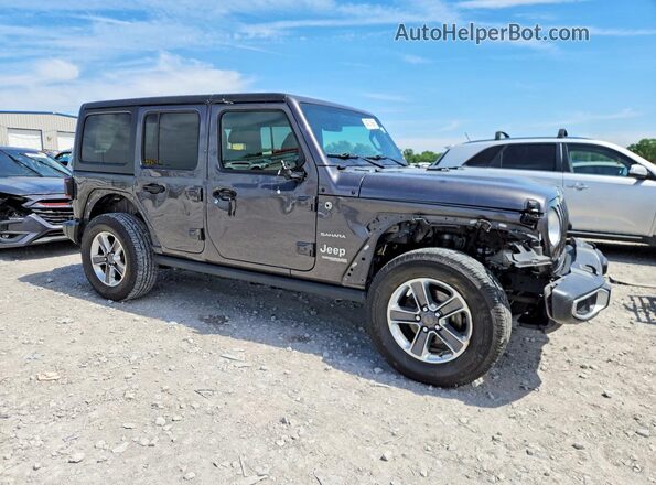 1C4HJXEN2MW743355 2021 JEEP WRANGLER Серый Передняя правая четверть