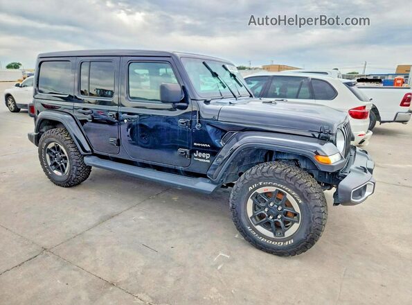 1C4HJXEN5MW682941 2021 JEEP WRANGLER Черный Передняя правая четверть