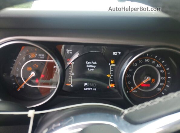 1C4HJXEN6MW679384 2021 JEEP WRANGLER White Instrument cluster view