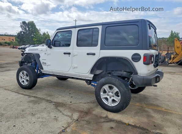 1C4HJXEN6MW679384 2021 JEEP WRANGLER White Rear left