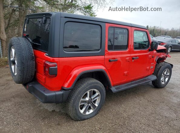 1C4HJXEN7MW588446 2021 JEEP WRANGLER Red Задня права чверть