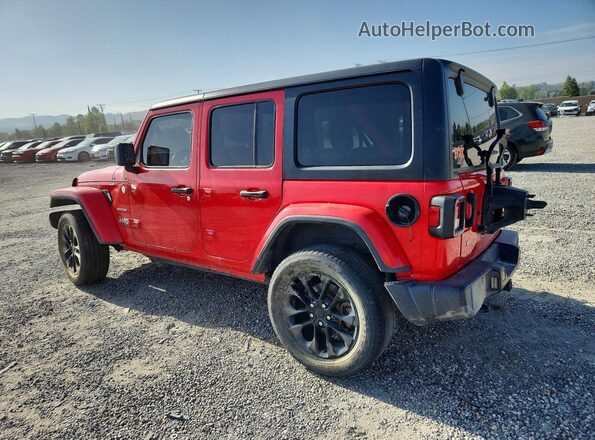 1C4HJXEN8LW213941 2020 JEEP WRANGLER Red უკანა მარცხენა