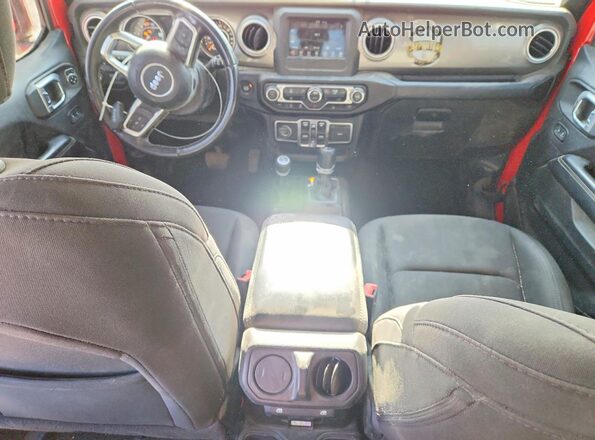1C4HJXEN8LW213941 2020 JEEP WRANGLER Red წინა პანელის ხედი