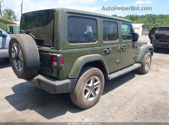 1C4HJXENXMW573603 2021 JEEP WRANGLER Green Задня права чверть