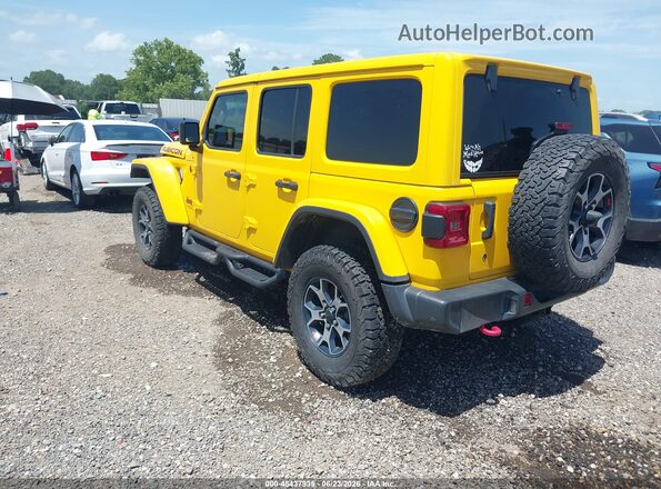 1C4HJXFG0KW614494 2019 JEEP WRANGLER UNLIMITED Yellow Trasero izquierdo