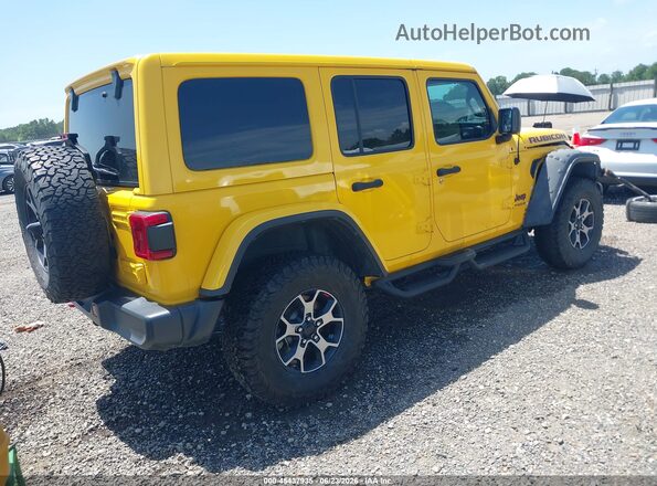 1C4HJXFG0KW614494 2019 JEEP WRANGLER UNLIMITED Yellow Trasero derecho