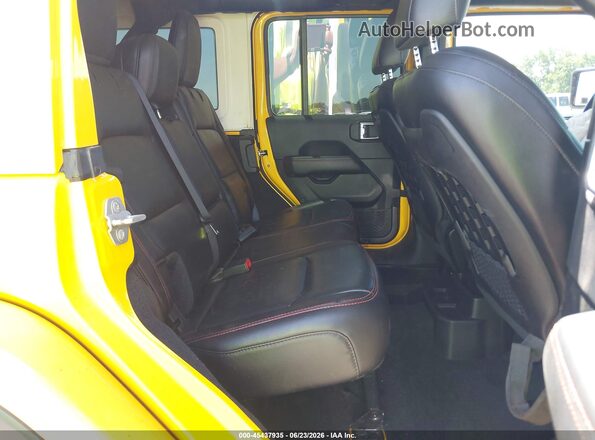 1C4HJXFG0KW614494 2019 JEEP WRANGLER UNLIMITED Yellow Vista de la etiqueta del VIN