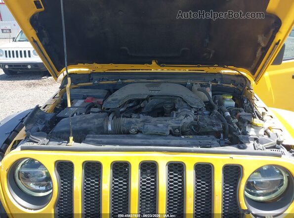 1C4HJXFG0KW614494 2019 JEEP WRANGLER UNLIMITED Yellow Vista trasera