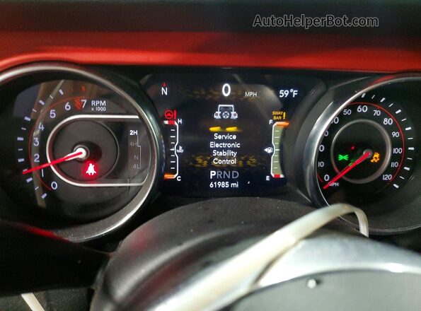 1C4HJXFG1JW266820 2018 JEEP WRANGLER Gray Instrument cluster view