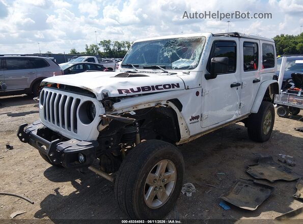 1C4HJXFG4LW217629 2020 JEEP WRANGLER UNLIMITED White Առջևի ձախ երեք քառորդ տեսարան