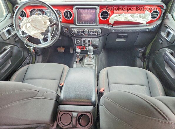 1C4HJXFG5MW663290 2021 JEEP WRANGLER Green Dashboard view