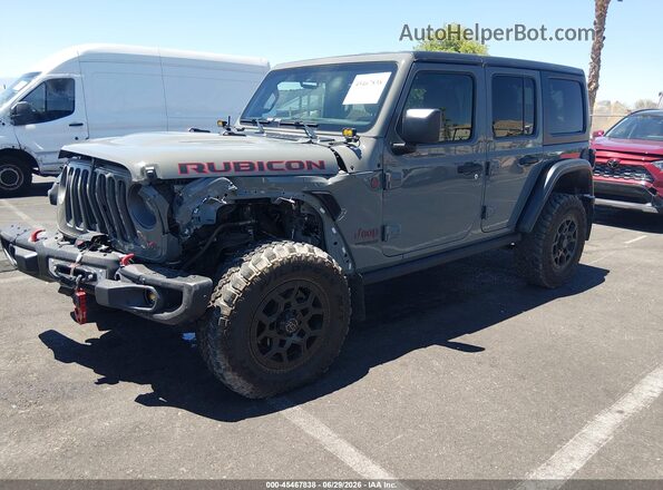 1C4HJXFG7MW613040 2021 JEEP WRANGLER UNLIMITED Серебряный Передняя левая четверть