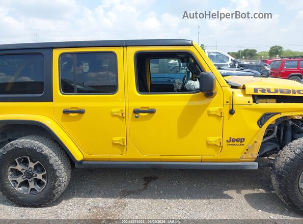 1C4HJXFG8LW196218 2020 JEEP WRANGLER UNLIMITED Yellow Vista interior de 360 grados