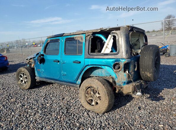 1C4HJXFN0LW127523 2020 JEEP WRANGLER Turquoise Tył lewy