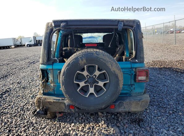 1C4HJXFN0LW127523 2020 JEEP WRANGLER Turquoise Widok z tyłu