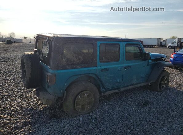 1C4HJXFN0LW127523 2020 JEEP WRANGLER Turquoise Tył prawy