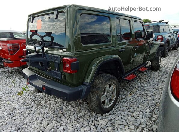 1C4HJXFN1LW291007 2020 JEEP WRANGLER Green Trasero derecho
