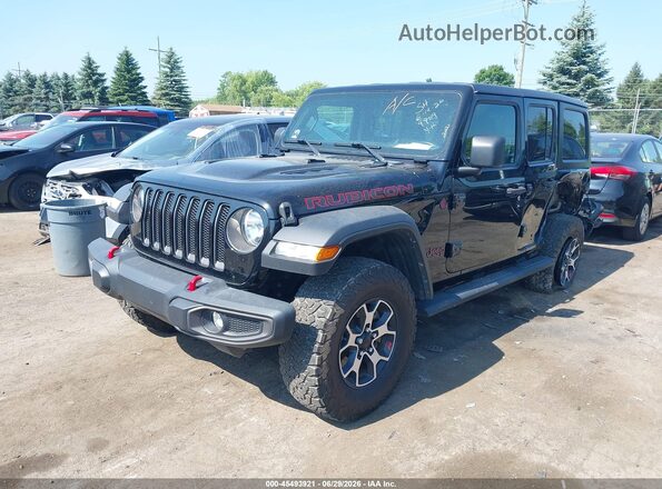 1C4HJXFN1MW739909 2021 JEEP WRANGLER UNLIMITED Black Передня ліва чверть