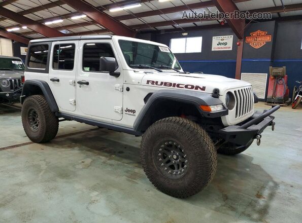 1C4HJXFN3LW243038 2020 JEEP WRANGLER Белый Передняя правая четверть