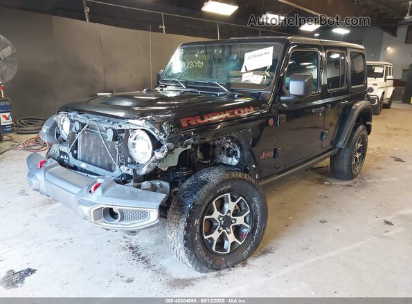 1C4HJXFN6MW569918 2021 JEEP WRANGLER UNLIMITED Черный Передняя левая четверть