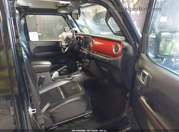1C4HJXFN6MW569918 2021 JEEP WRANGLER UNLIMITED Черный Вид салона спереди